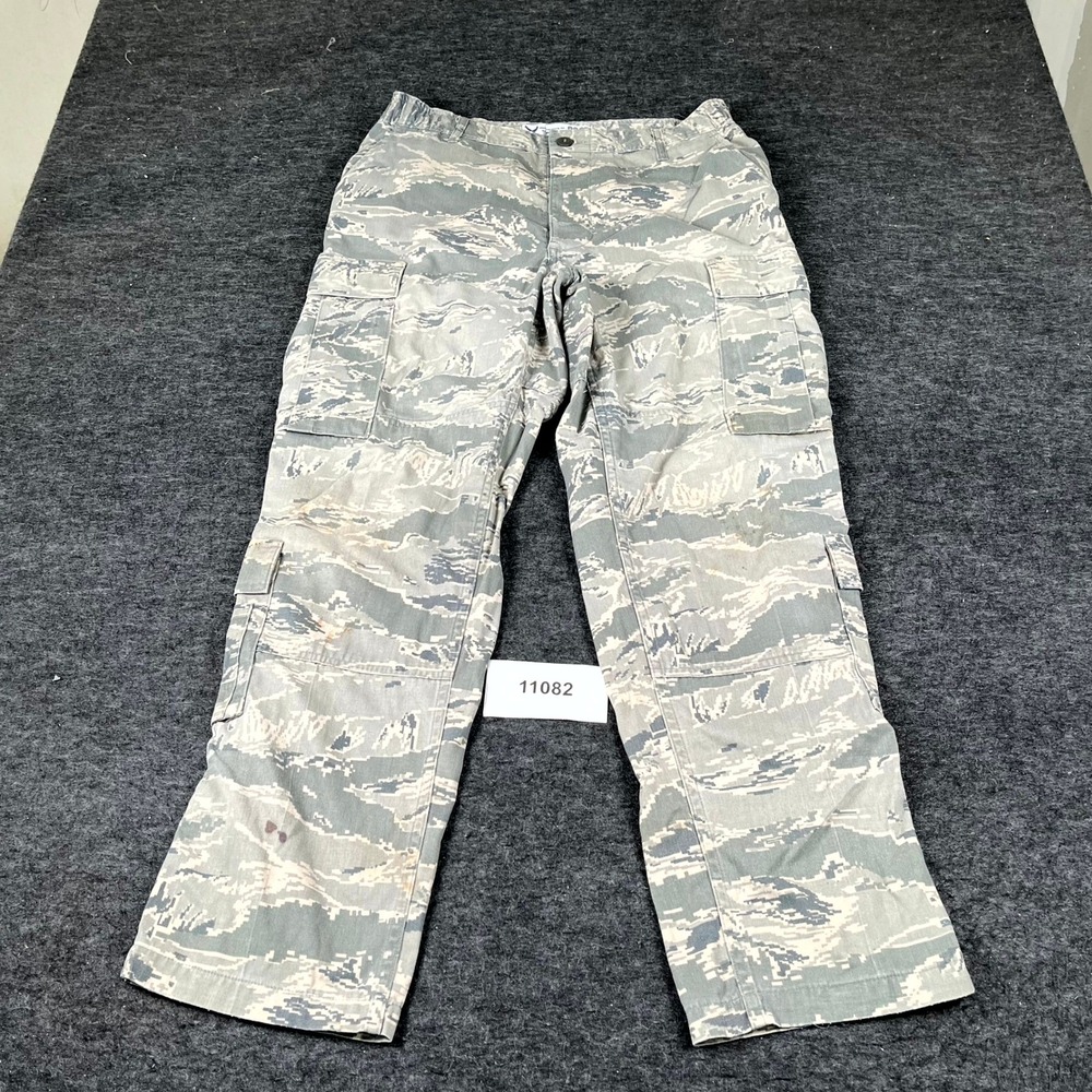 DSCP US Air Force Tiger Cargo Pants Mens 34S Green Camouflage Military Utility
